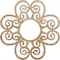 Ekena Millwork Cohen Wood Fretwork Pierced Ceiling Medallion, Red Oak, 32"OD x 11"ID x 3/8"T CMWP32X32X0375CORO - alternate 1